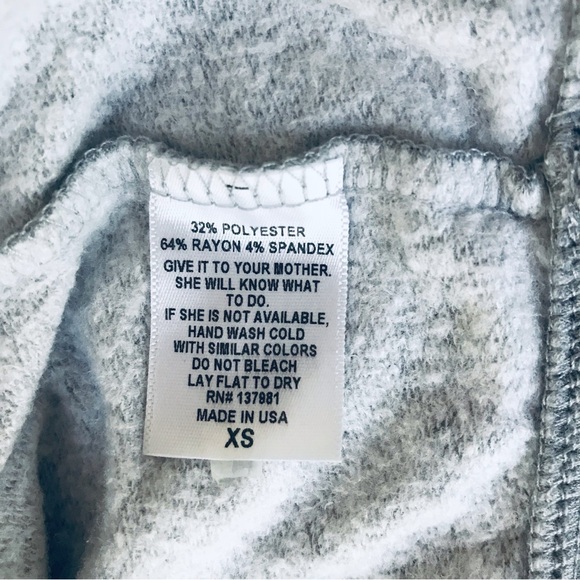 BIRD & VINE Love Graphic Sweatshirt Grey Black - Picture 12 of 12